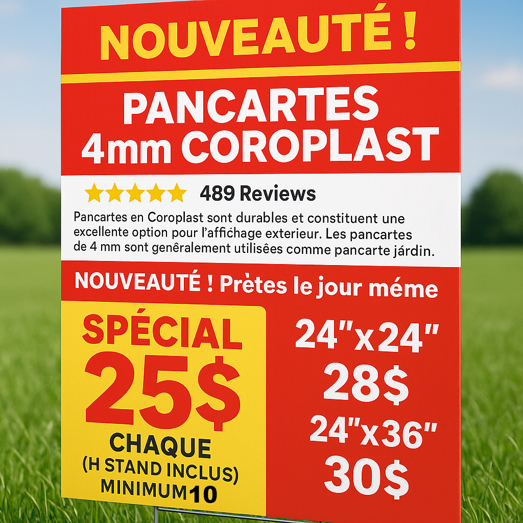 PANCARTE COROPLASTE