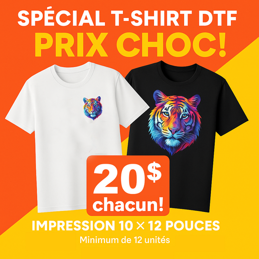 T-SHIRT + DTF 2 POSITIONS