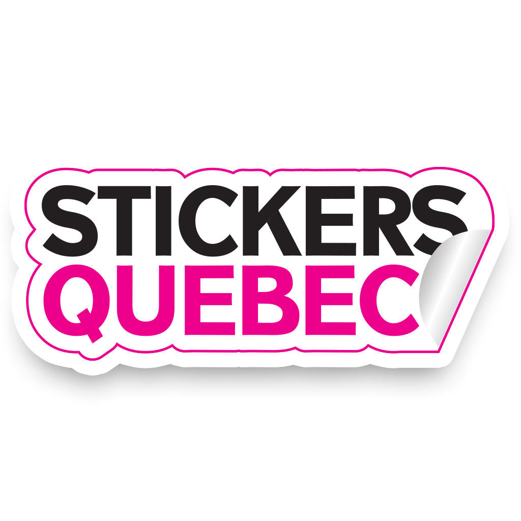 Stickers Québec - Autocollants de Qualité Imprimés sur Vinyle Résistant personnalisé